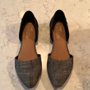 Toms 8.5 WIDE Womens d’orsay flats